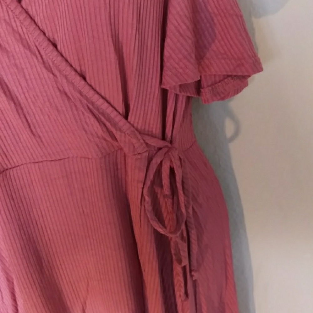 Off the shoulder tie front wrap dress - Picture 6 of 8